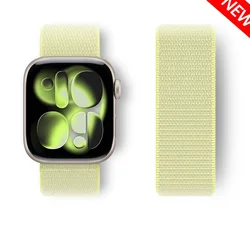 Nylon Loop Strap For Apple watch bands 44mm 40mm 49mm 41mm 45mm 46mm correas Bracelet iWatch Series 7 6 5 se 8 9 ultra 2 3 10 11