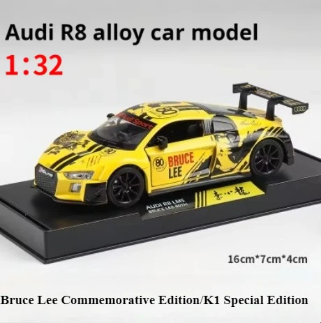 

Makeketa 1:32 Audi R8 LMS Inertia Литая модель гоночного автомобиля в подарок Аутентичная модель автомобиля из сплава для мальчиков, игрушек и коллекций