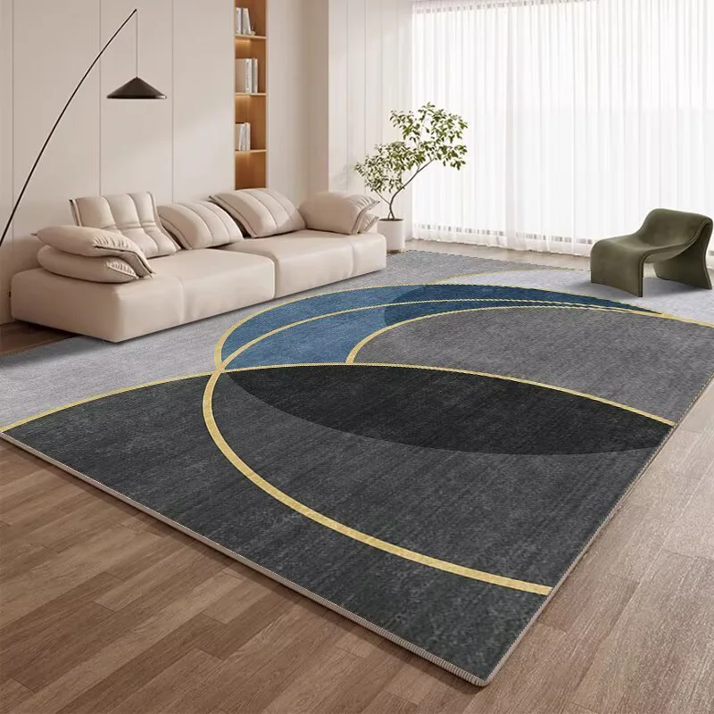 Geometry Light Luxury Carpets for Living Room Modern Decoration Large Carpet Non-slip Coffee Tables Mat Soft Bedroom Lounge Rug