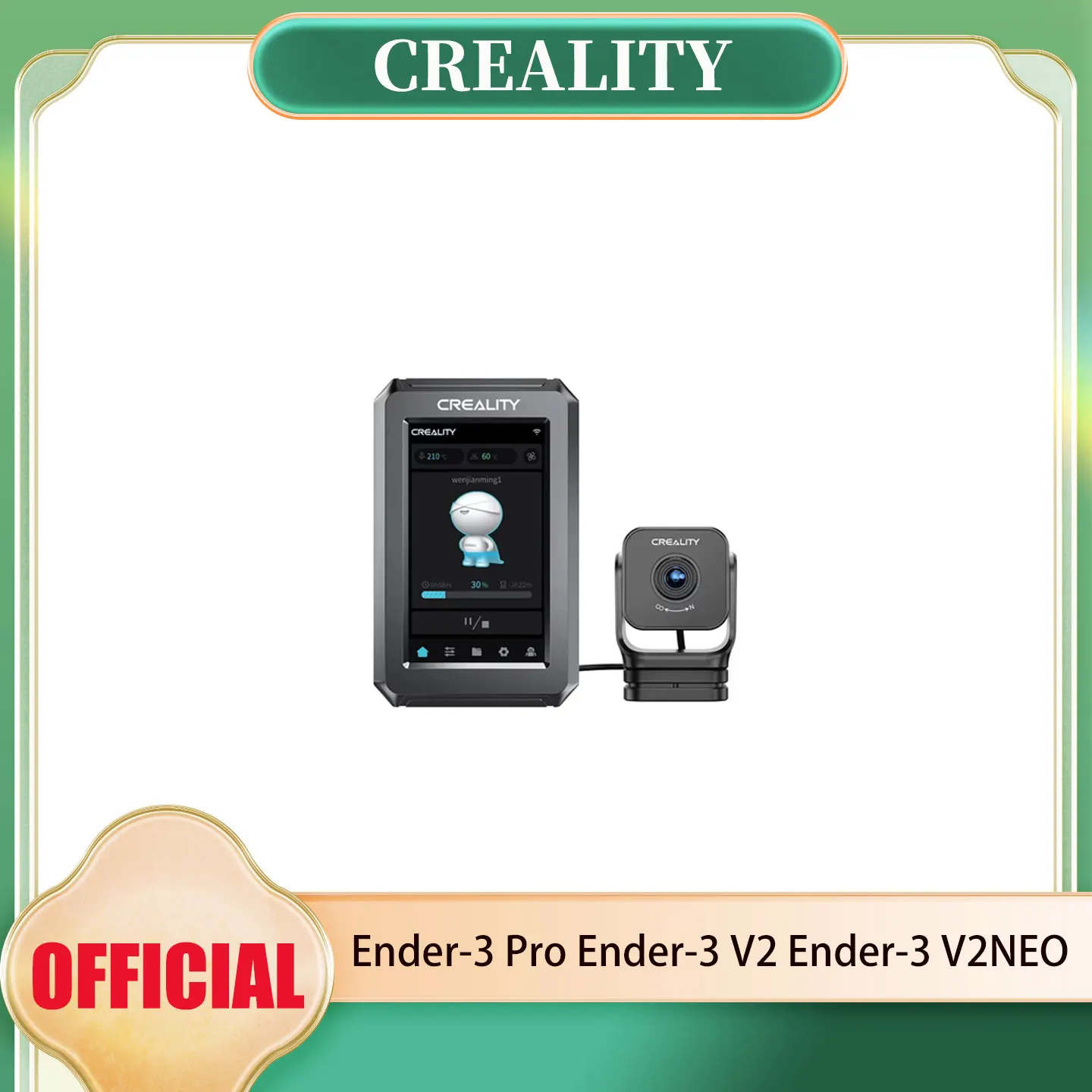 Creality NEONebula Pad for Ender 3/Pro/V2 4.3 Inch Touch Screen with Nebula Camera High-Speed Printing