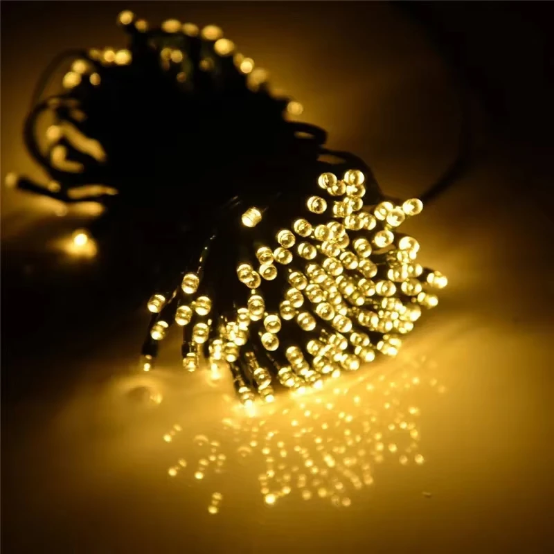 Solar String Light Garden Christmas Lights Holiday Outdoor Fairy Lights Waterproof rgb whtie blue Wedding holiday 10M/20M