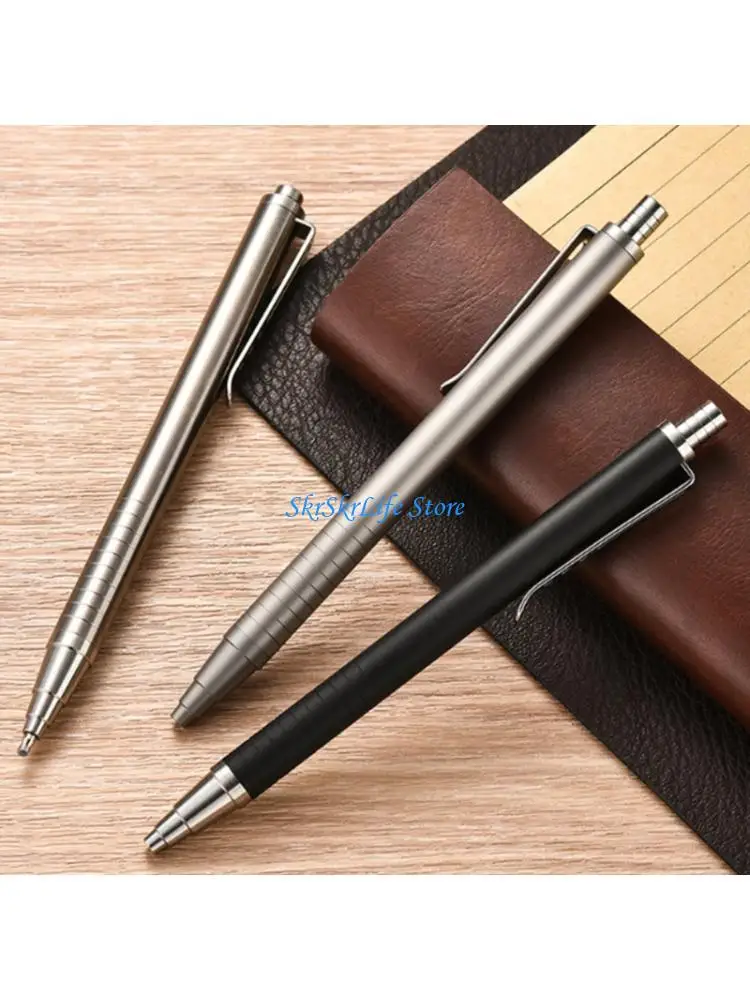 E65E Light Weight Alloy Metal Ballpoint Pen With Window Breaker Metal Business Ballpoint Pen For Offices Travel Use