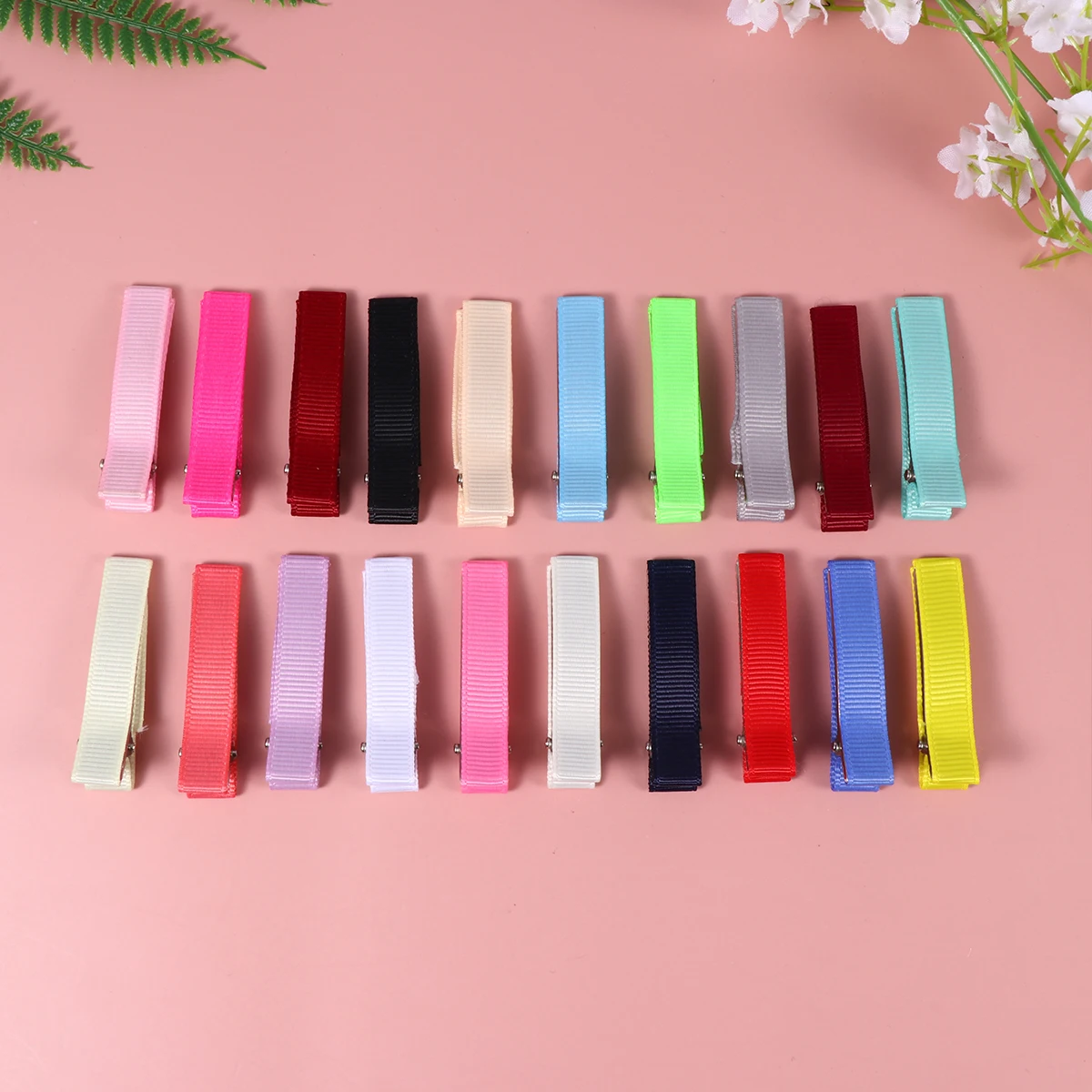 

20pcs Duckbill Hair Clips Durable Material Women Headdress Colorful Pins Cloth Barrette Hair Accessories Stylish Gift