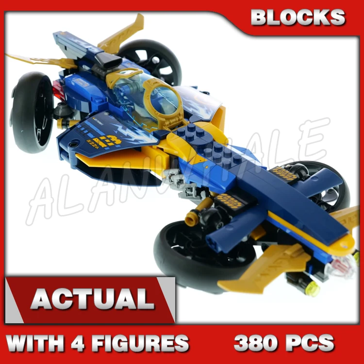 

380pcs 2in1 Shinobi Seabound Sub Speeder Underwater Vehicle Car Submarine 68782 Building Block Sets Compatible With Model