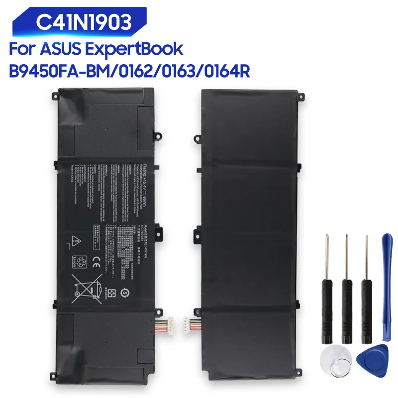 66Wh New Battery C41N1903 For ASUS ExpertBook B9 B9450 B9450F B9450CEA B5302FEA B9450FA-BM/0162/0163/0164R 4335mAh