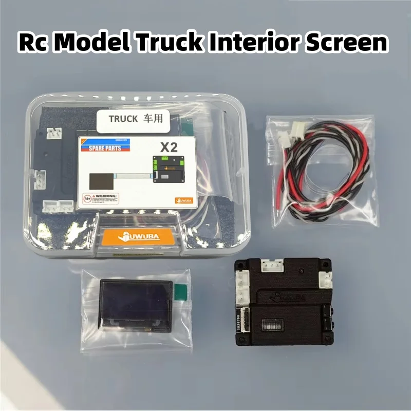 

Engineering Excavator Loader Simulation screen Interior LCD for 1/12 1/10 1/14 Tamiya RC Truck SCANIA 770S BENZ VOLVO RC4WD Car