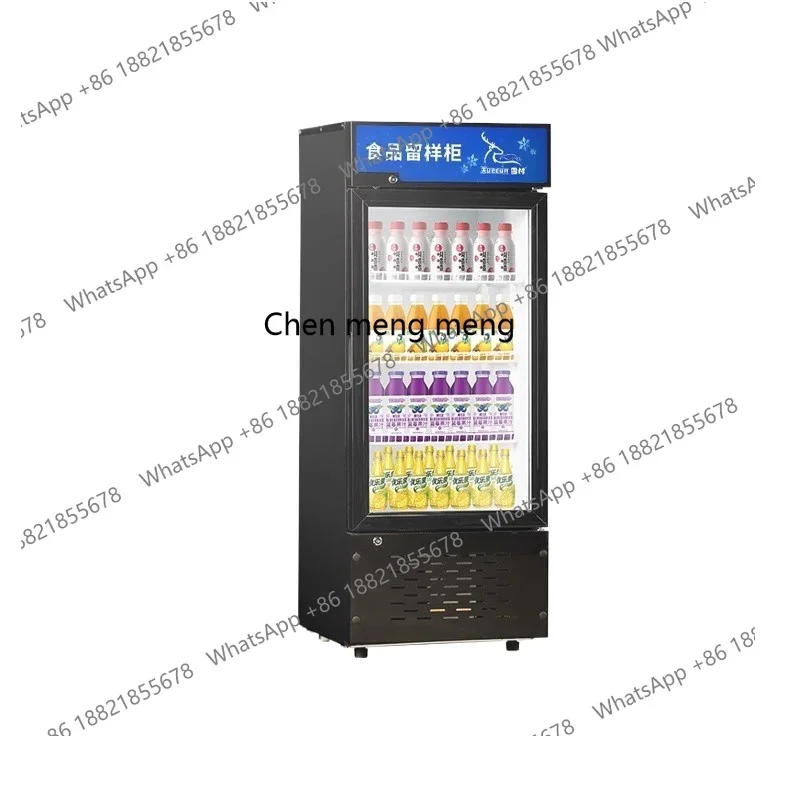 01A Food Sample Keeping Cabinet Vertical Beverage Refrigerated Display Cabinet Single Door Refrigerator Mini