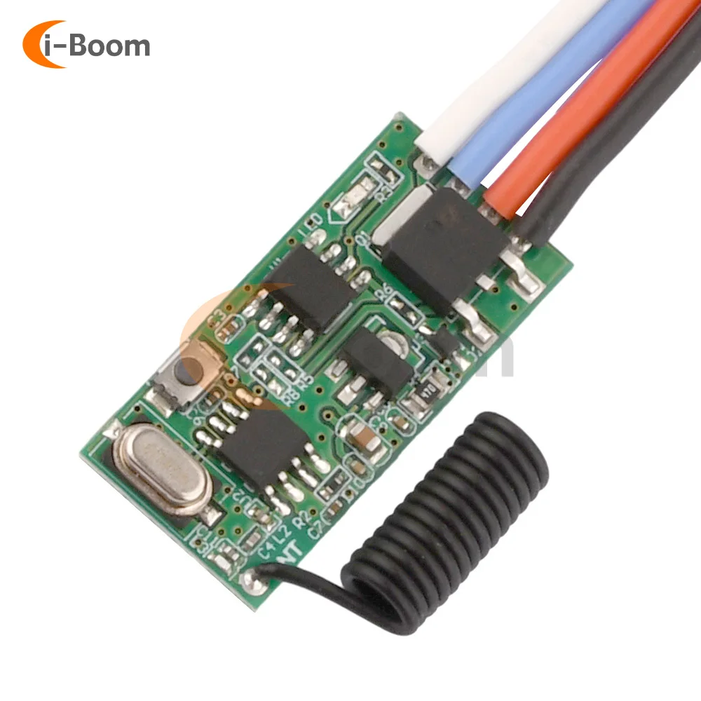 DC 3.6V - 24V 2 A Single Channel Control Board mini Wireless Remote Control Switch Control Module 433MHz RF Signal Transmitter