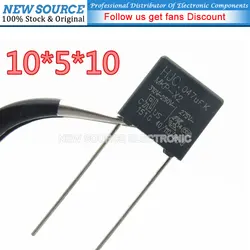 10PCS X2 Safety Capacitor 310VAC~275VAC 0.1uf 1uf 0.15uf 0.22uf 1.5uf 2.2uf 0.33uf 0.47uf 4.7uf 0.68uf 0.82uf 104K 225K 474K