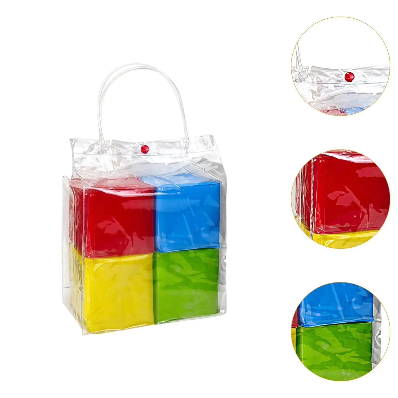 4x Plush Cube Dice Colorful Learning Activities Soft Game Dice for Classroom