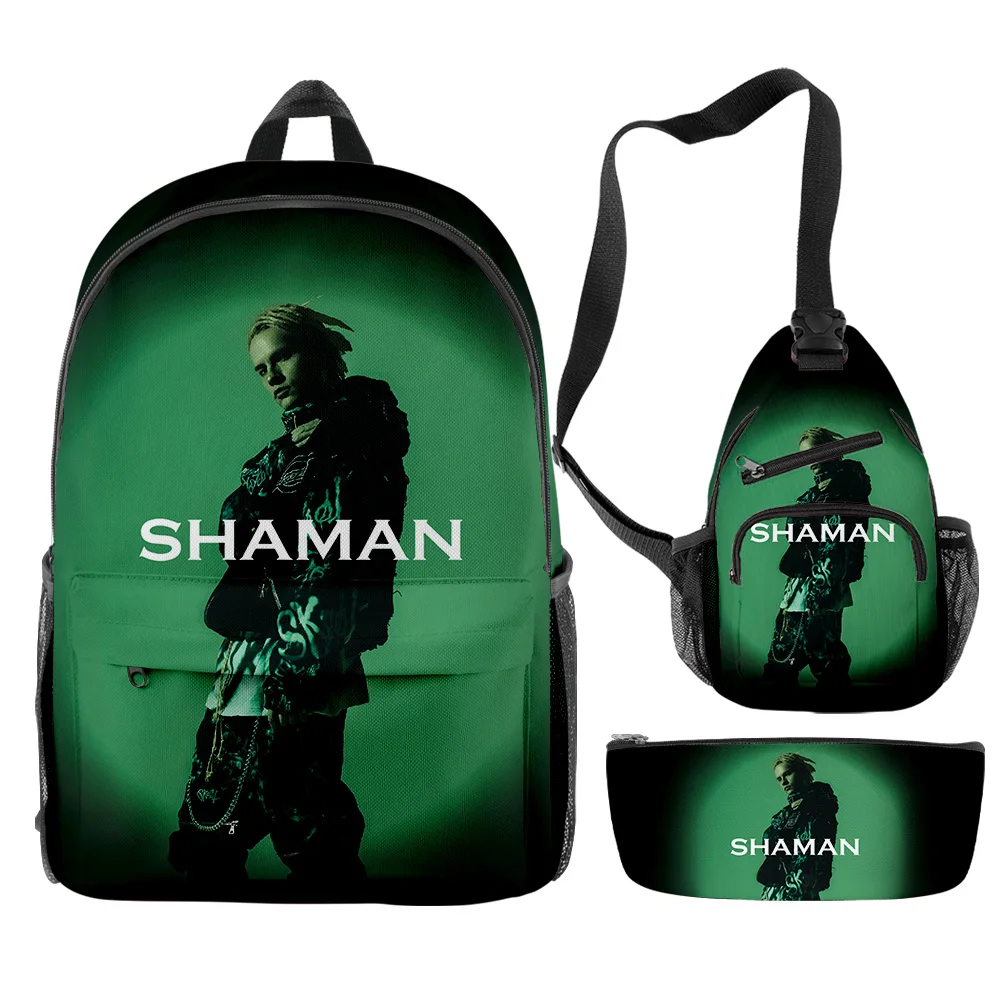 SHAMAN Merch Yaroslav Yuryevich Dronov 책가방 세트, 연필 가방, 여행 배낭 체육관 배낭 점심 가방, 해변 가방