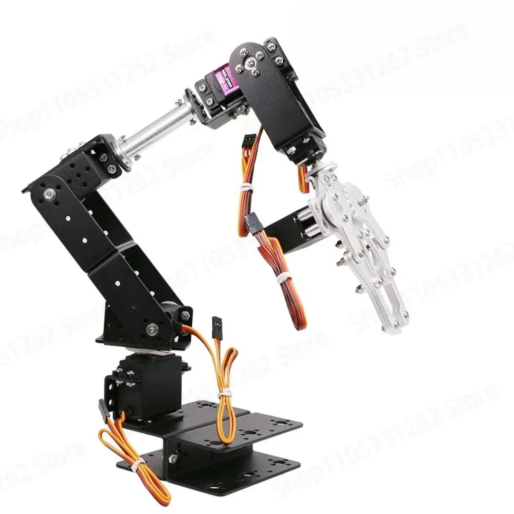 6 DOF Robot Arm Kit Metal Mechanical Claw with MG995 Servo Motors for Arduino DIY Robotics Education