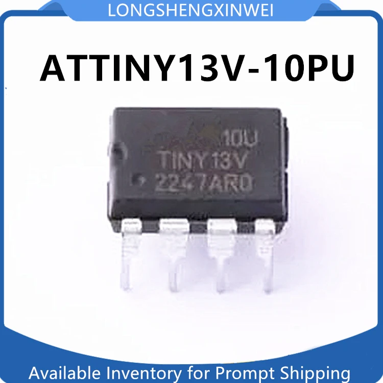 

Оригинальный микроконтроллер ATTINY13V ATTINY13V-10PU посылка DIP-8, новинка, 1 шт.