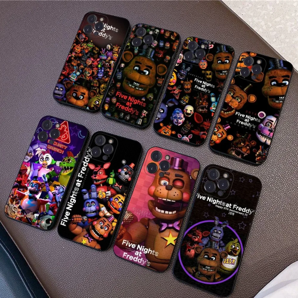 F-Fnaf F-Five-N-Nights-At-F-Freddys Anime Phone Case for iPhone 15 8 7 6 6S Plus X SE 2020 XR XS 14 11 12 13 Mini Pro Max Mobile