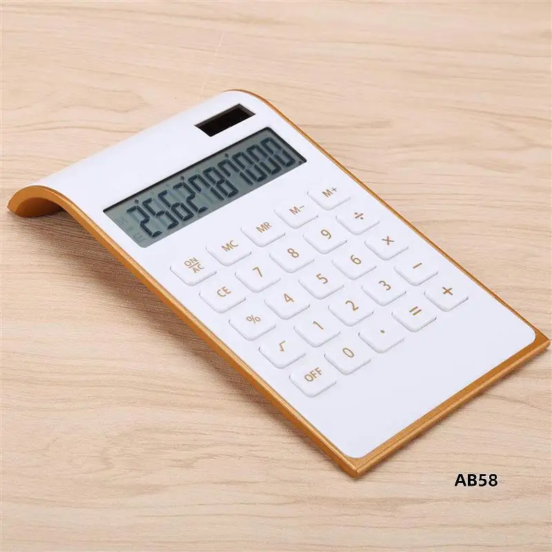 

10X Calculator, Slim Elegant Design, Office/Home Electronics, Dual Powered Desktop Calculator, Solar Power, 10 Digits