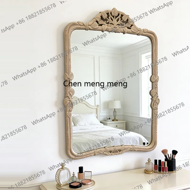 

Medieval retro makeup mirror retro home mystery mirror wall-mounted French vanity mirror