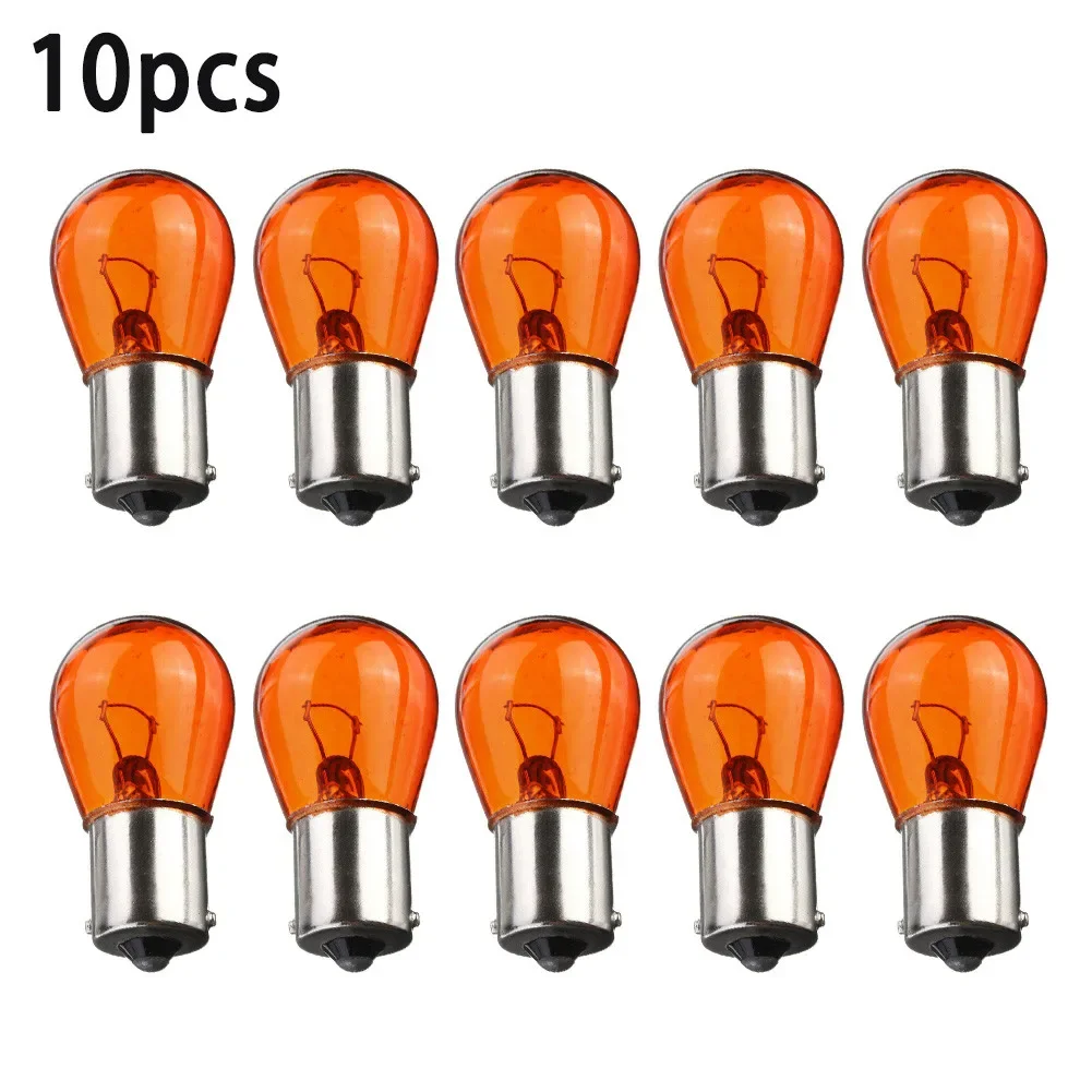 

10PCS Car Singal Light PY21W BA15S Amber Indicator Bayonet Base Lamp Turn Signal Car Light R Parking Reversing Light