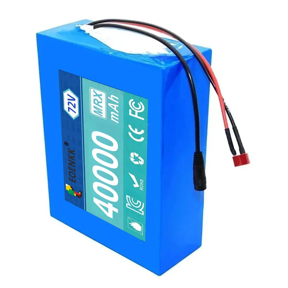 Brand-new 72V 3000W High Power BatteryPack+BMS 20S4P 40Ah 21700 Lithium Battery Pack Free 84V charger Durable and long-lasting