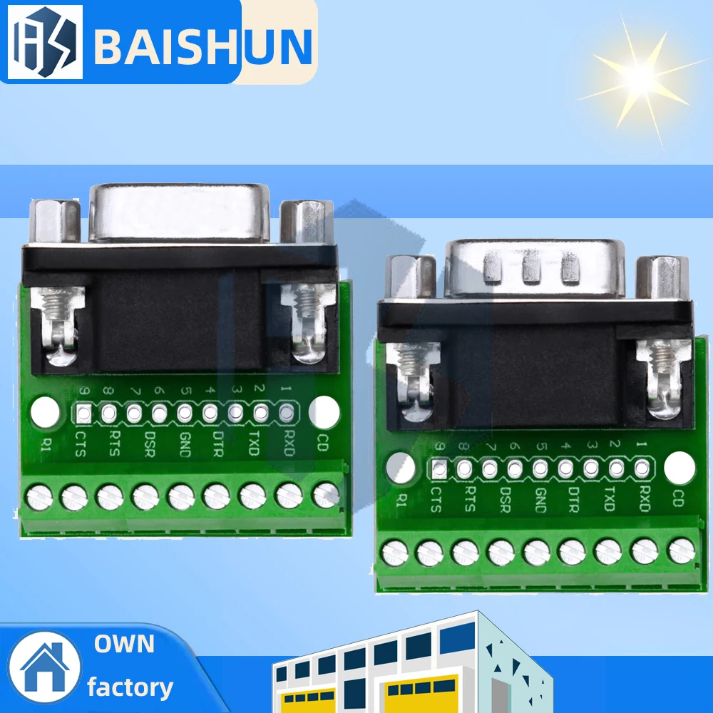 9Pin Solderless Con… - image