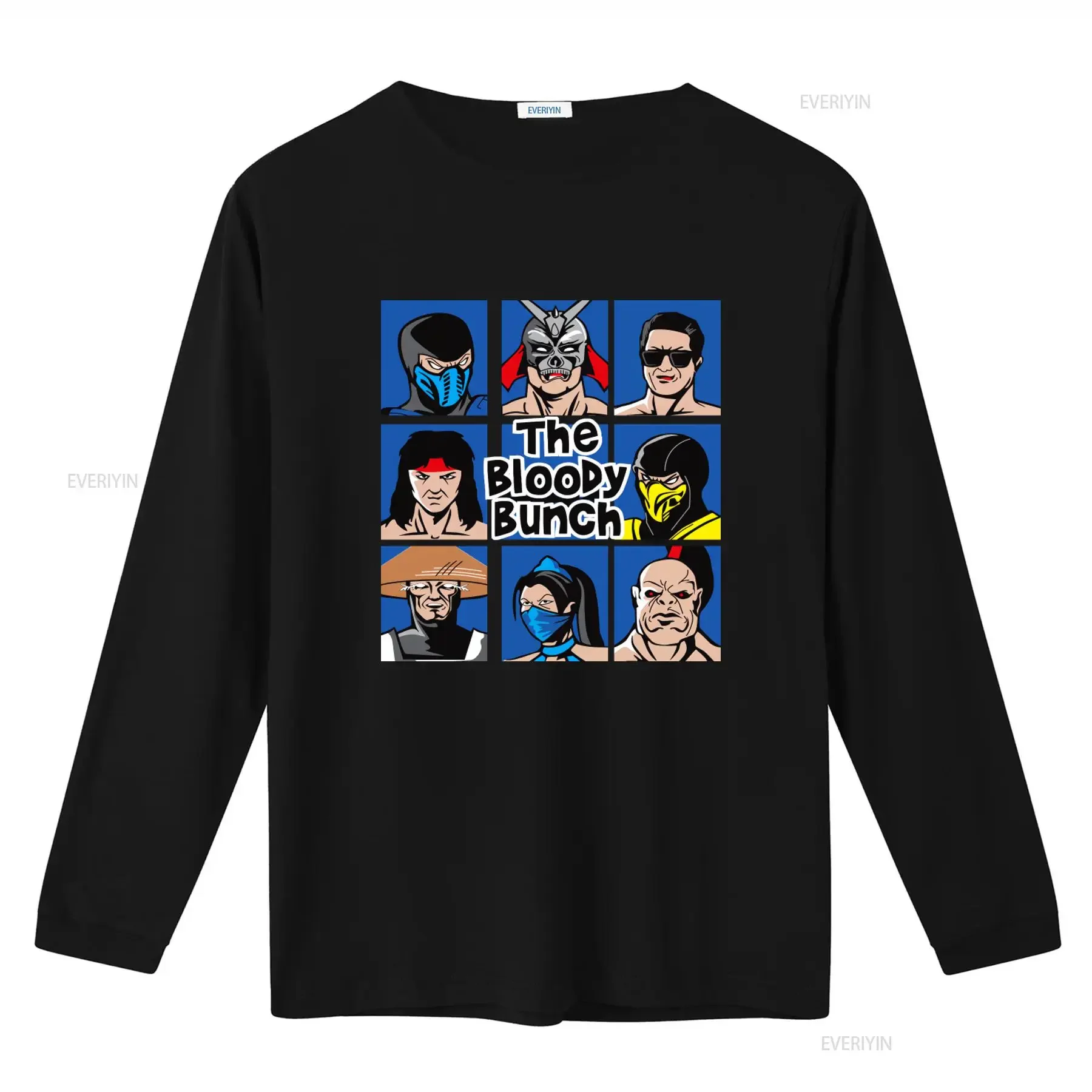 The Bloody Bunch Video Game Fighter Retro Style T Shirt vintage Washed homme streetwear Versatile Top For Everyday Wear Stylish