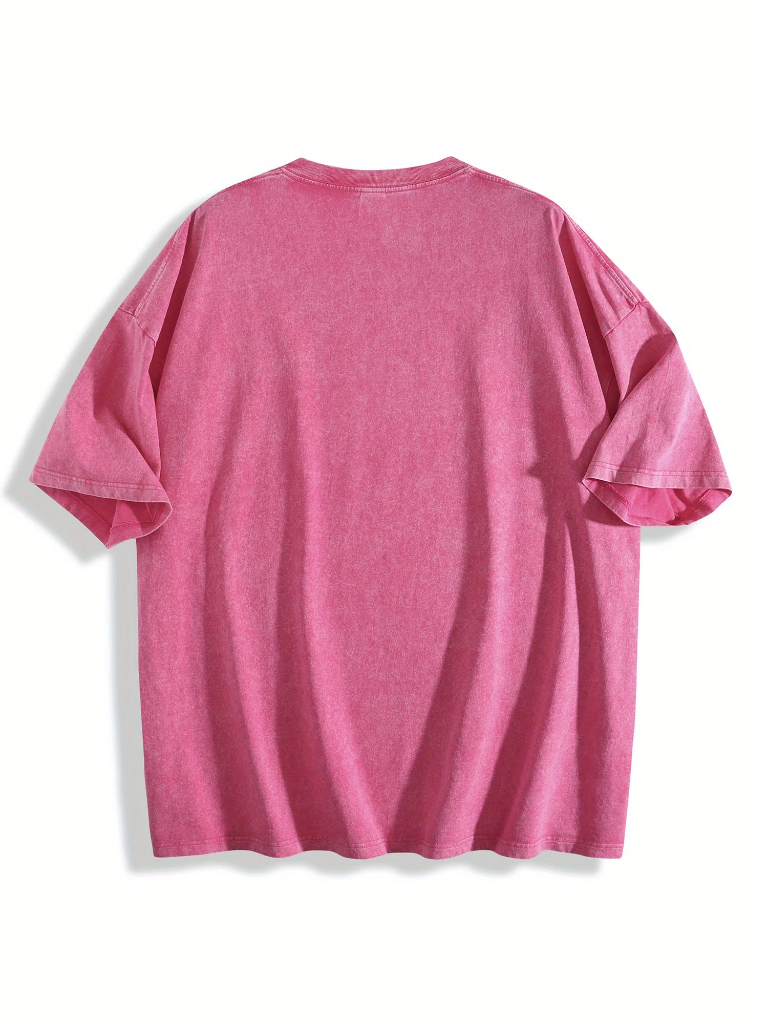 تي شيرت مطبوع للرجال من Love Winter، تي شيرت وردي للجنسين مصنوع من القطن بنسبة 100%، تي شيرت فضفاض مناسب على طراز الشارع #2