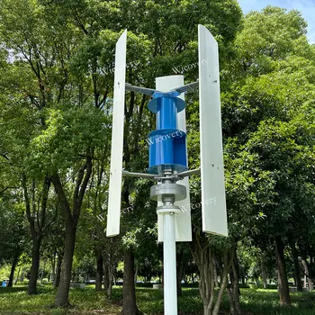 Vertikální větrné turbíny s výkonem 5000 W, 8 kW, 10 kW, 12 V, 24 V, 48 V, generátor s volnou energií, 5 kW, elektrický alternátor, kompletní sada pro domácnost 10 nejlepší prodej Větrný generátor o výkonu 5000 W - №9
