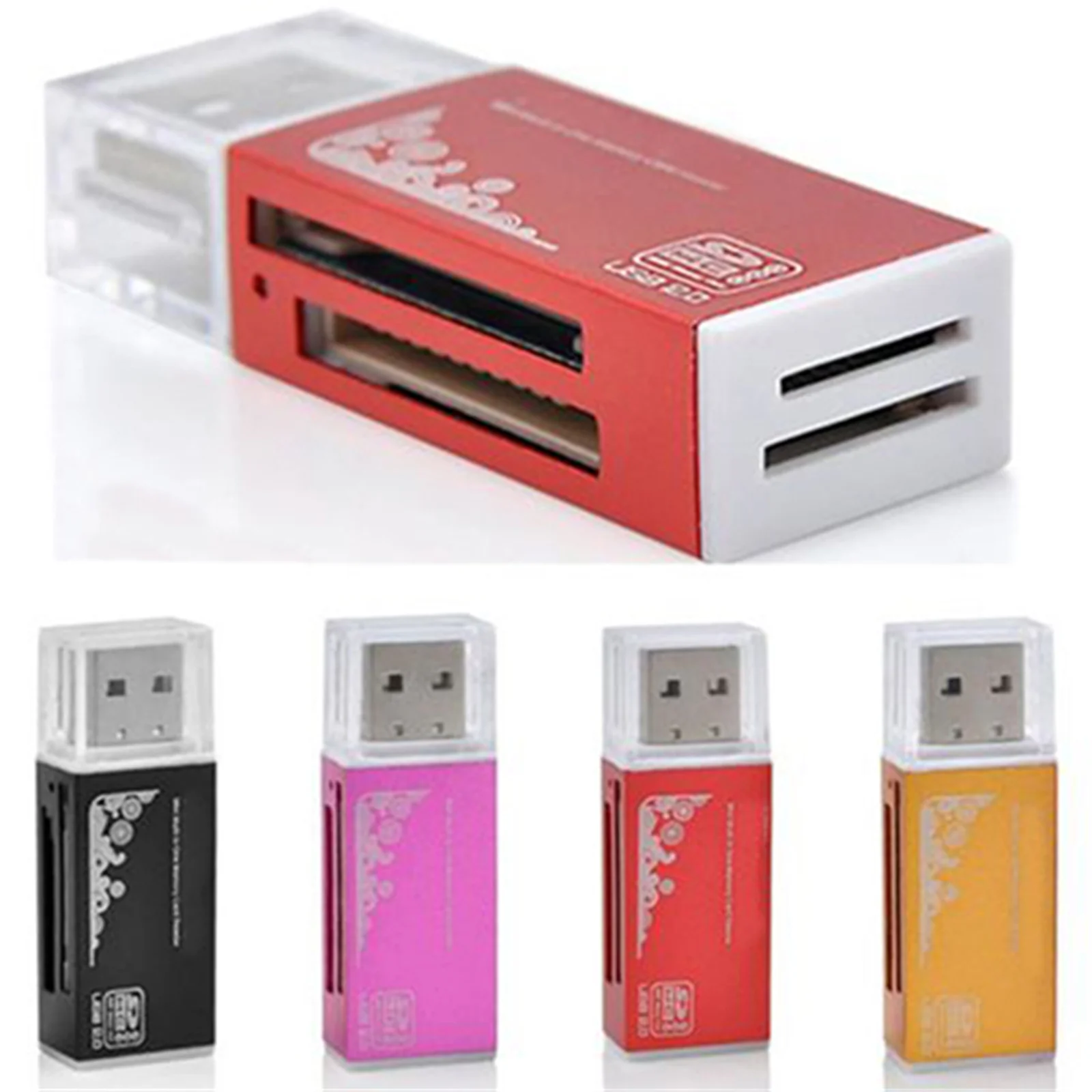 USB 2 0 All in 1 Multi Memory Card Reader for SDHC TF M2 MS MS Pro