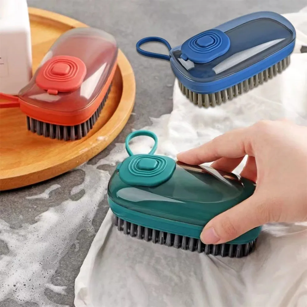 New Automatic Cleaning Brush Auto Soap Dispenser Soft Laundry Brush Multipurpose Household Brush Household Use