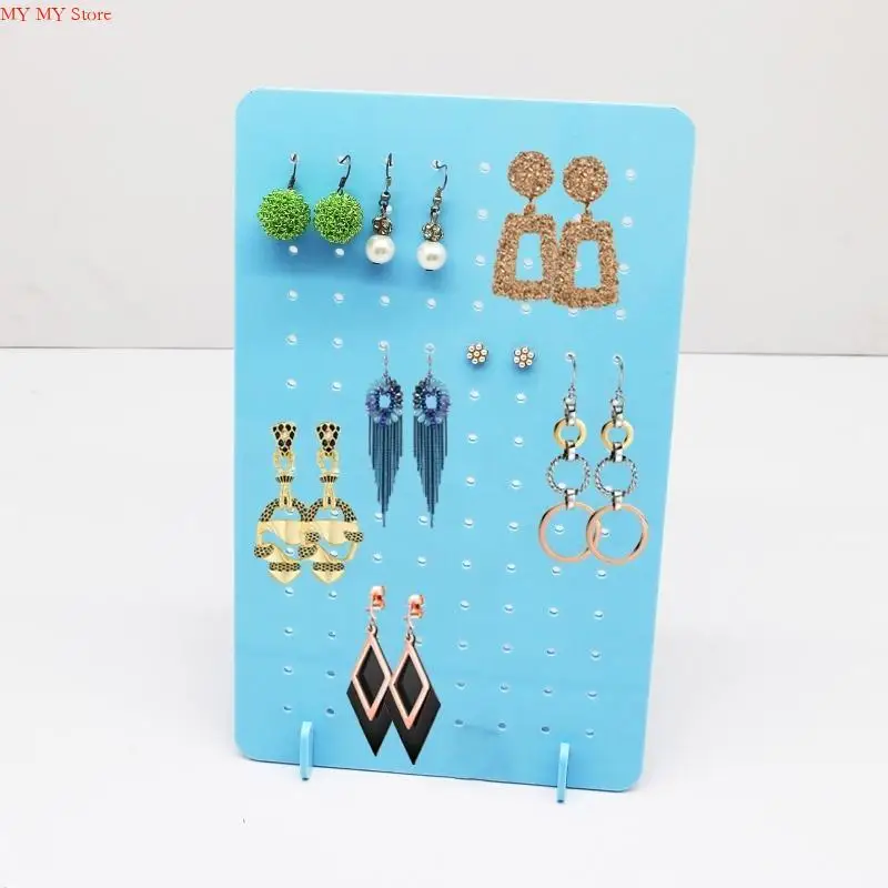 

N1HE Earring Holder L-Shape Jewelry Displays Rack Acrylic Stand Holders for Jewelry Dangling Slant Back Display