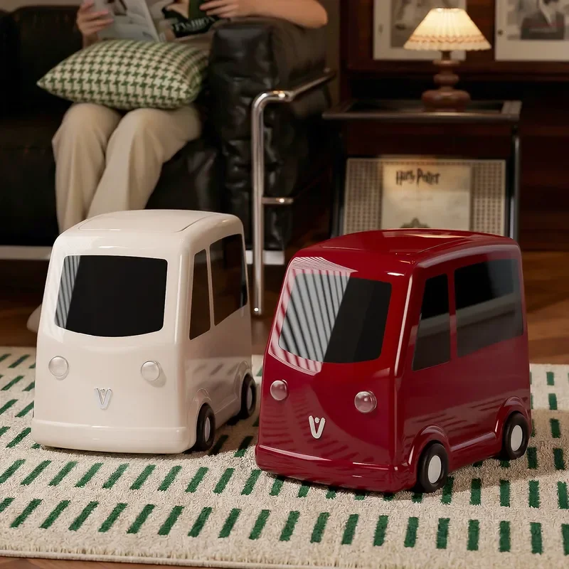 for Bus Trash Can Household Removable 2026 New Bedroom High Value Creative Living Room Garbage Can Toilet Paper Basket