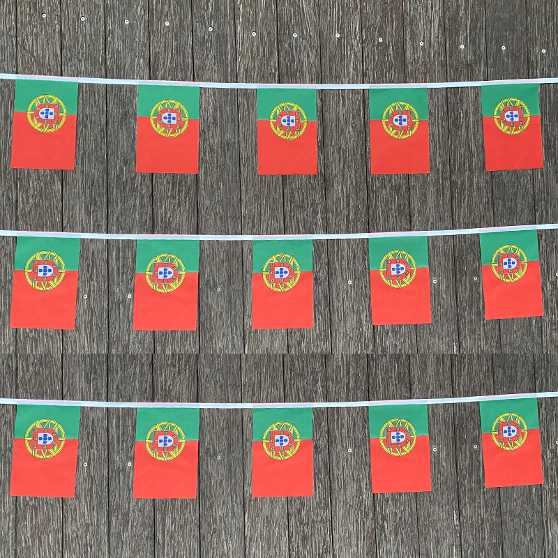 xvggdg   20pcs/set     Portugal  bunting flags Pennant String Banner Buntings Festival Party Holiday