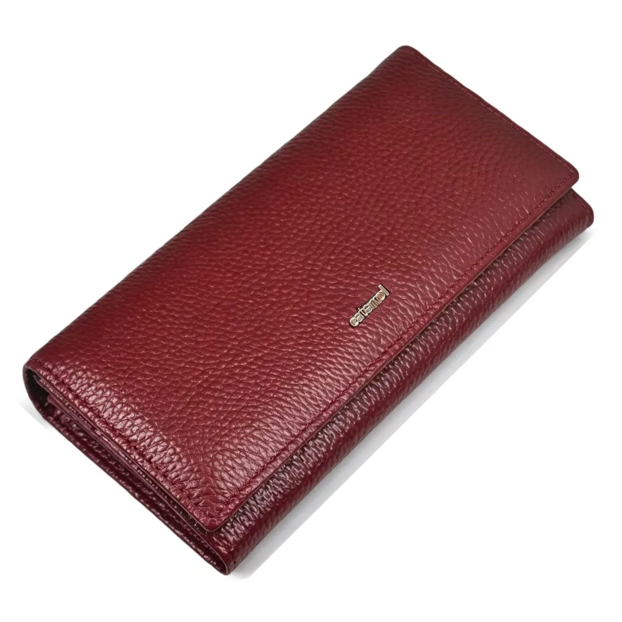 Red Women Genuine Leather Wallet Solid Pattern RFID Card Holder Purse Ladies 2026 New