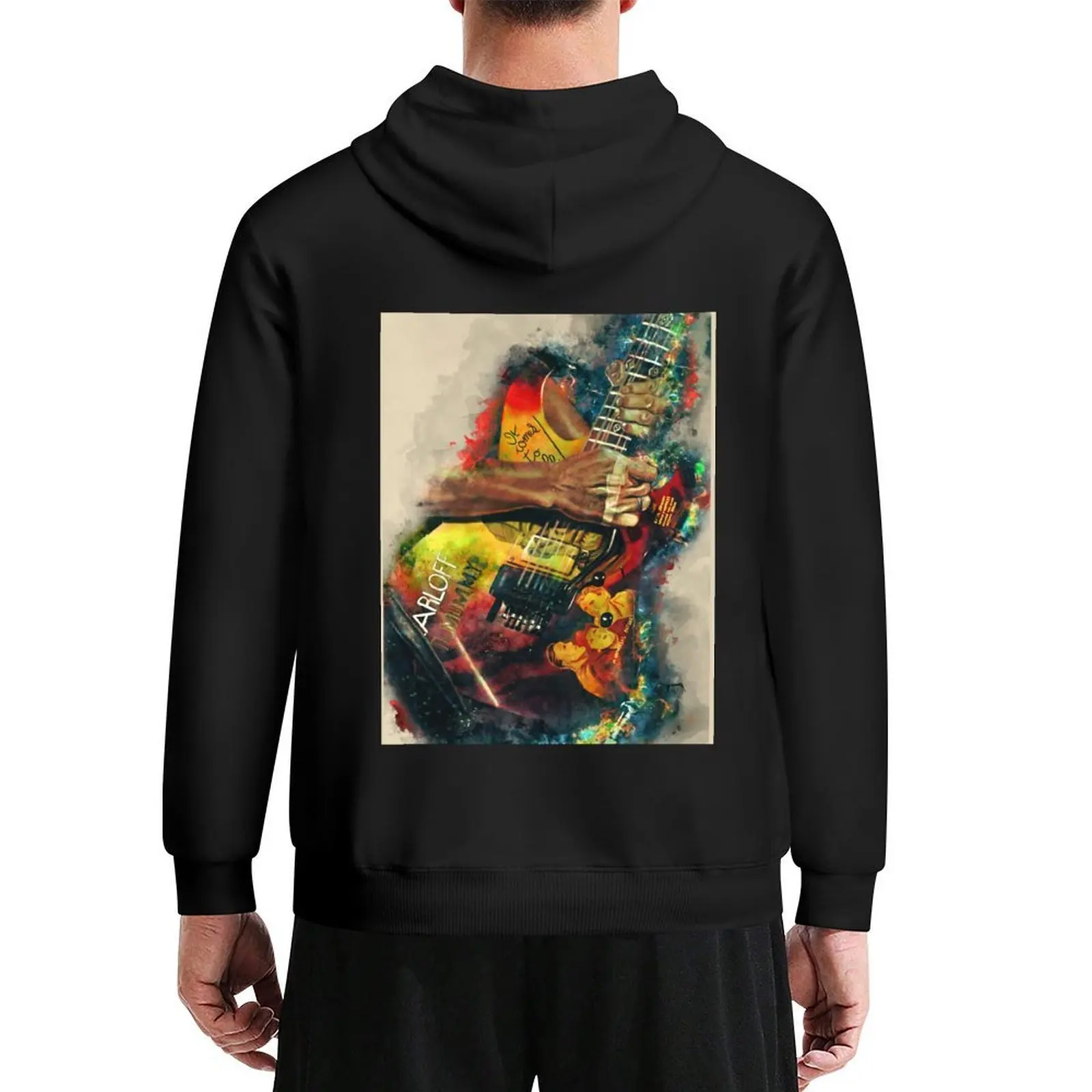 

Kirk Hammett's electric guitar Hoodie men's clothing men's winter sweater men's clothes men clothes japanese hoodie