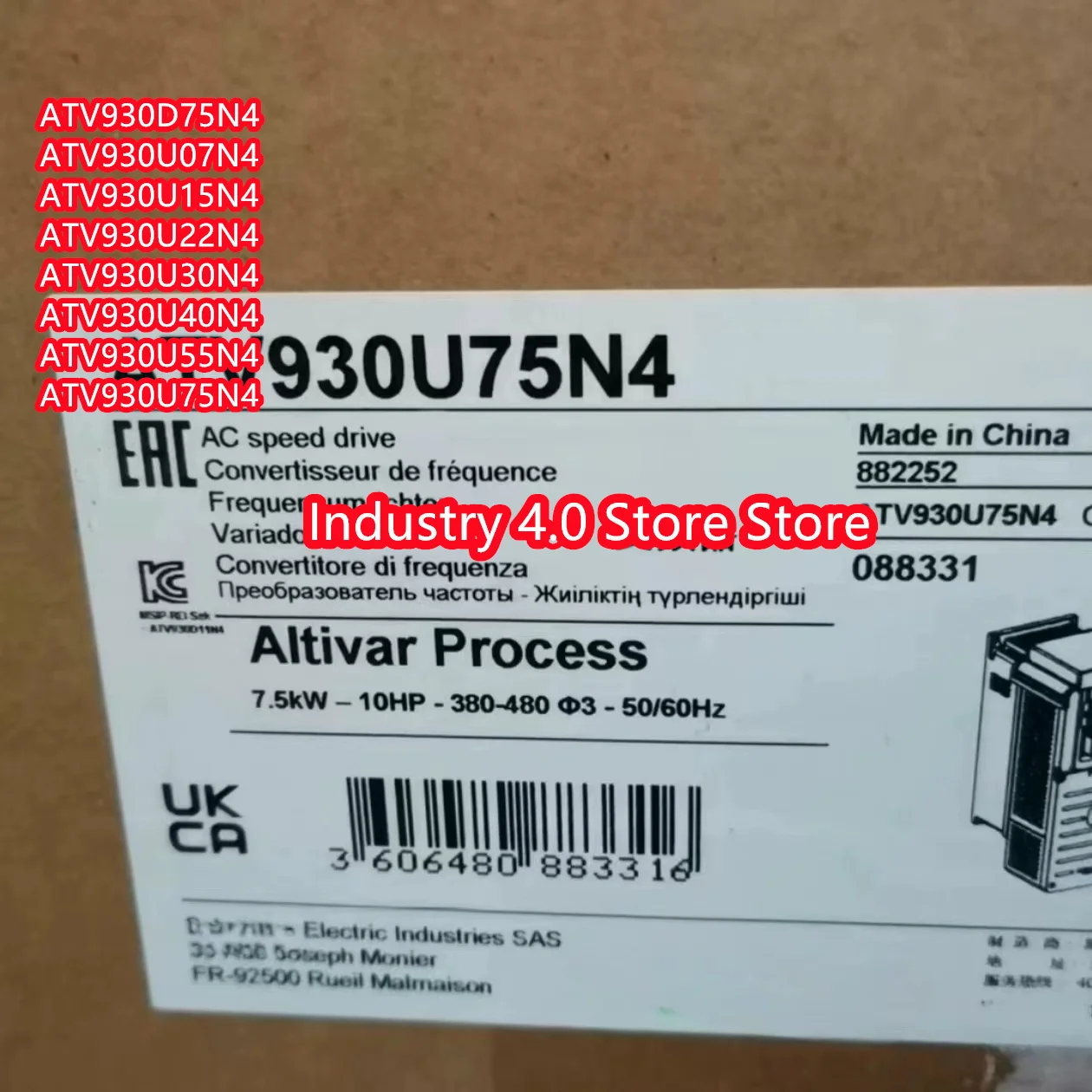 

ATV930U55N4, ATV930U75N4,original, In stock