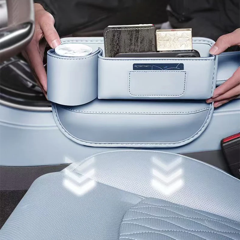 ل BYD النورس دولفين ميني 2023 2024 مقعد السيارة الفجوة صندوق تخزين متعدد الألوان مع حامل الكأس حامل البطاقة الديكور الداخلي #1