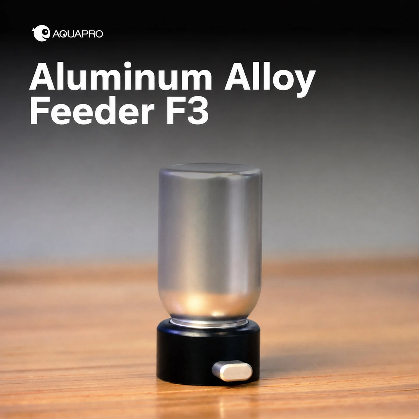 AQUAPRO F3 Aluminum Aquarium Feeder Manual Quantitative Food Dispenser for Tropical Fish Tetra Fish Tank