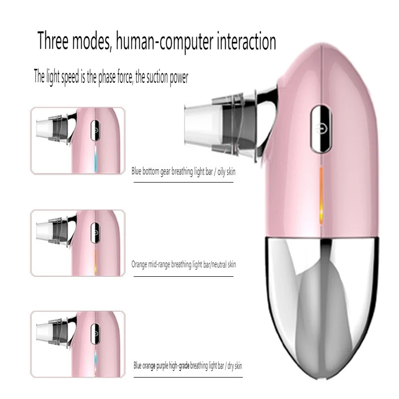 Electric Blackhead Facial Beauty Device, Remove Blackheads, Lifting, Vacuum High Suction, Deep Cleansing Face Care USB ML-048