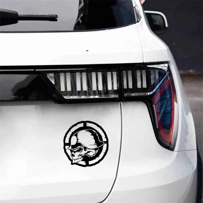Lovely Skull Car Stickers Motorcycle Reflective Vinyl Decals To Cover Scratches Sunscreen Waterproof.