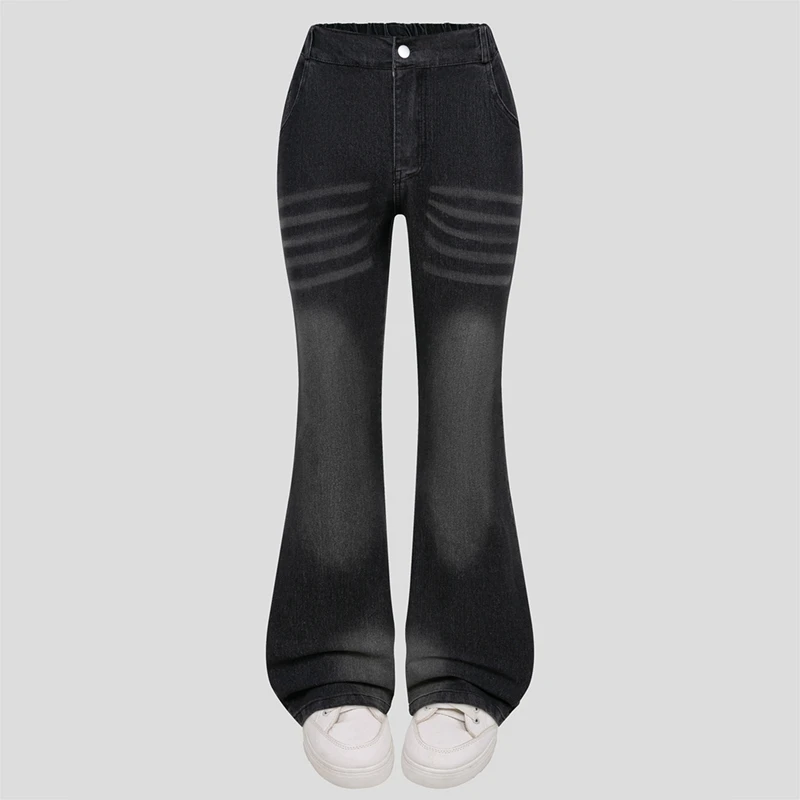 

Low Waist Jeans Girls Straight Loose Wide-leg Pants Spring and Autumn Korean Baggy Jeans Fashion Kids Denim Trousers