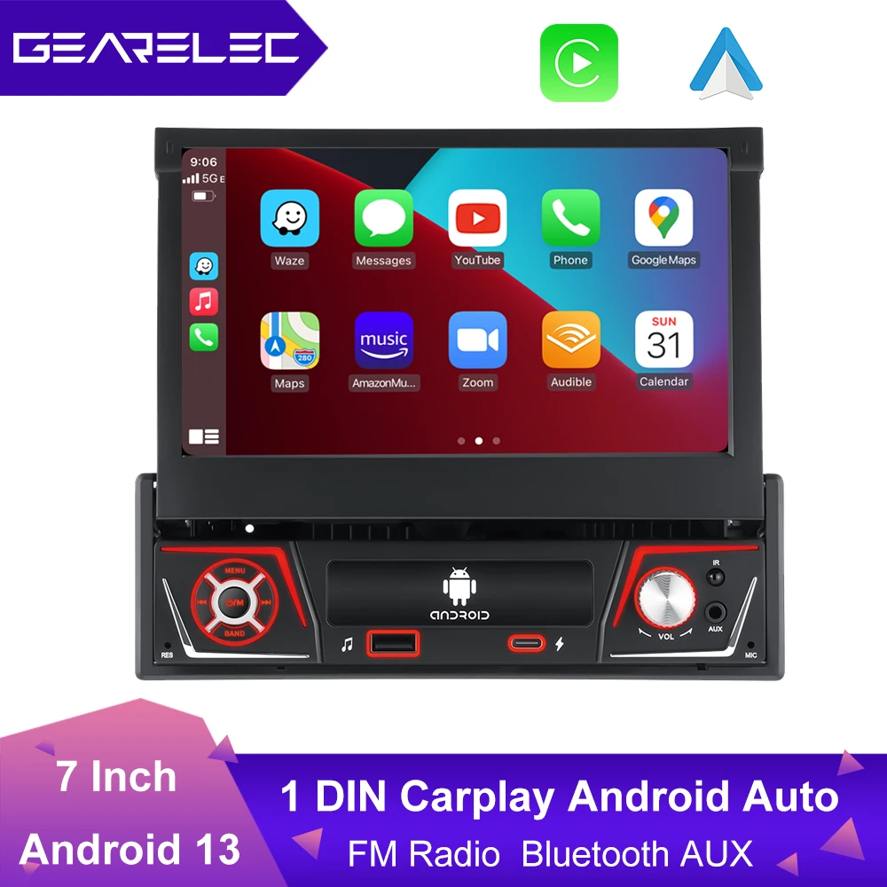 GEARELECAndroid 12 1 Din Car Radio 7