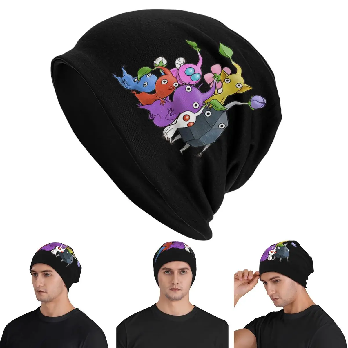 

Идеи Pikmin, игровые шапки Skullies, шапки, теплая осенне-зимняя уличная шапка, вязаные шапки для взрослых унисекс