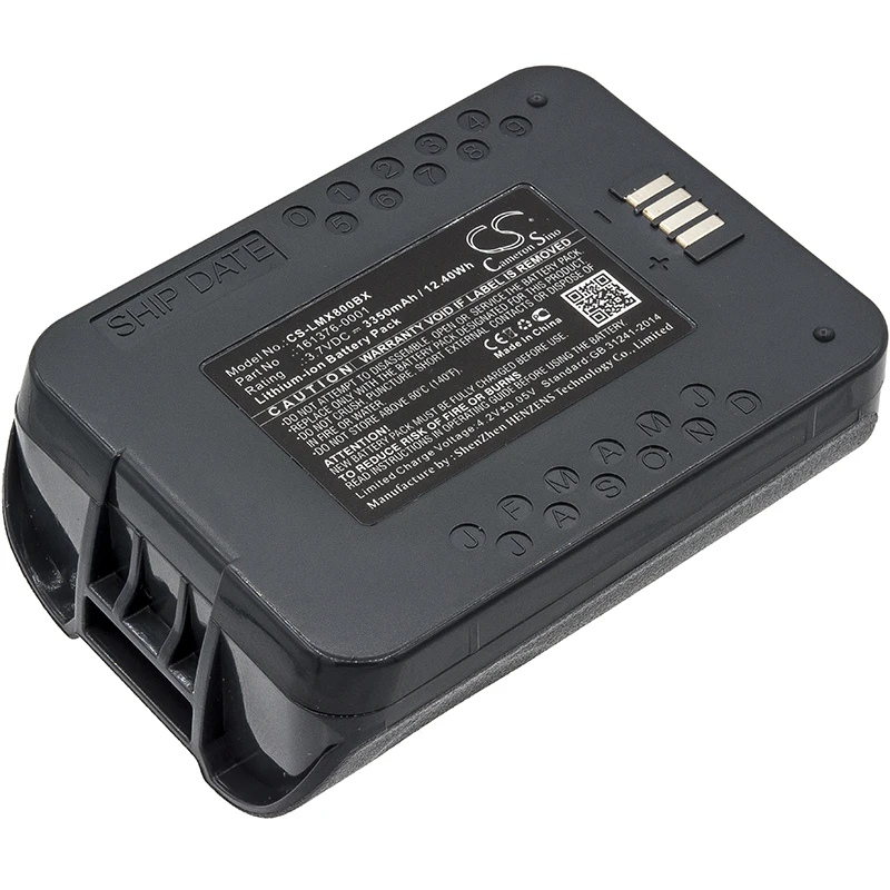3.7V 3350mAh Barcode Scanner Battery 161376-0001 MX8A380BATT for LXE MX8