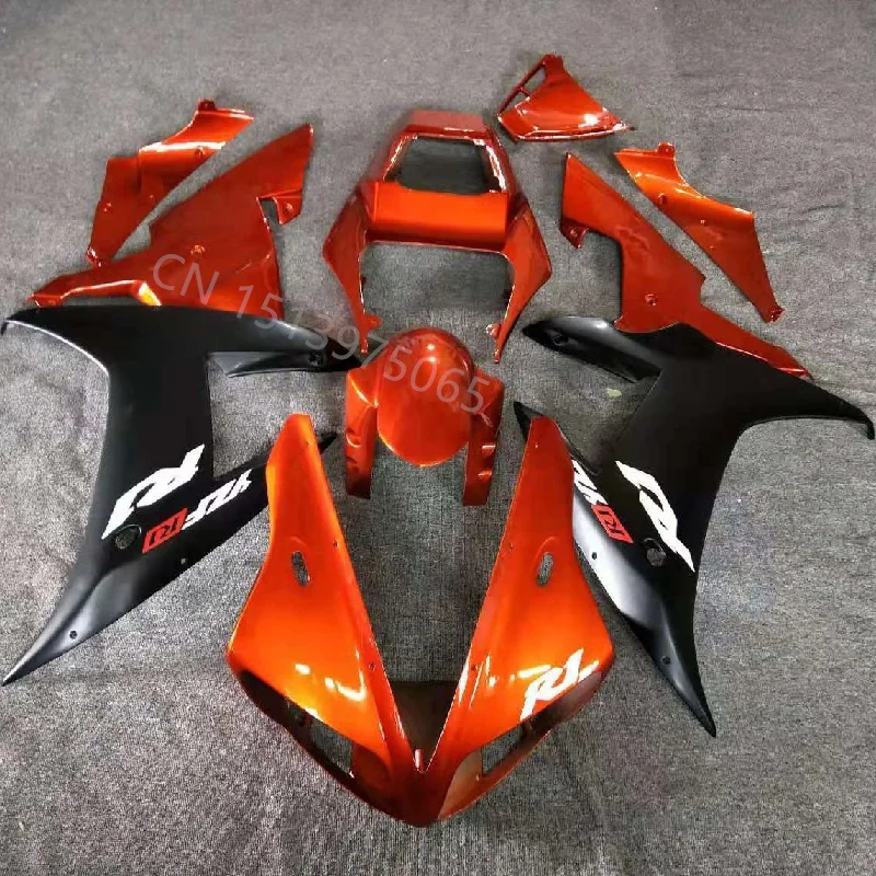 Hot sales  Motorcycle Fairing fit for YZFR1 2002- 2003 YZFR1 02-03 orange  Injection  molding Fairing kit