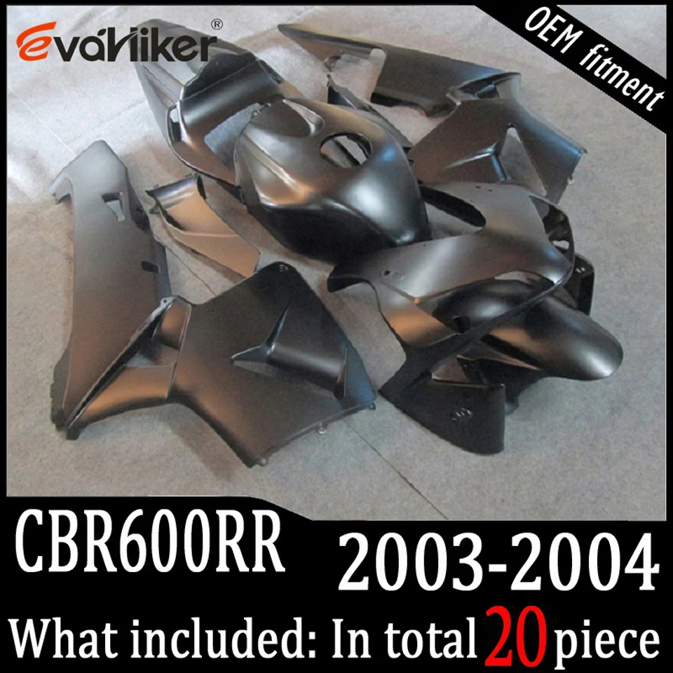 Motorcycle Fairing Kit For Honda CBR600RR 2003 2004 Custom Colors Graphics Green Flames ABS Plastic Injection Bodywork Set