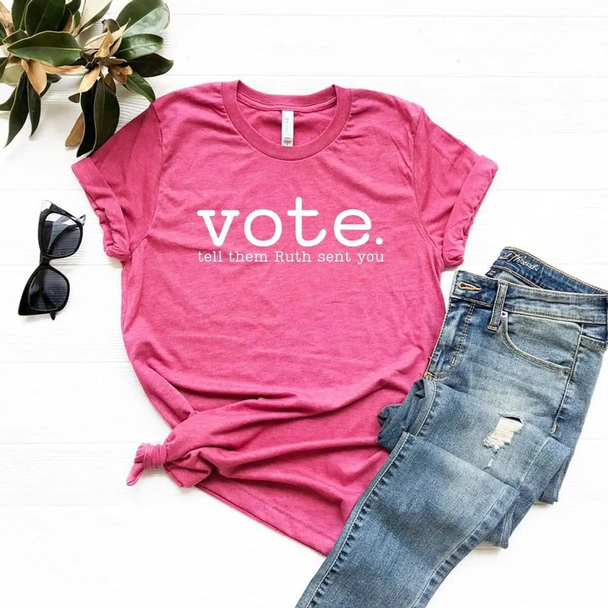 Rbg T Shirt Ruth Bader Ginsburg Feminist Vote Tell Them Sent You Political Equal Rights Girl Power