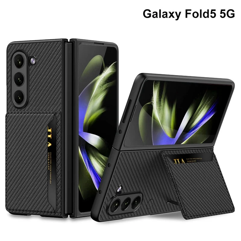 

Luxury Leather Shell for Samsung Z Fold4 Fold5 Case with Card Slot All-inclusive Shockproof Cover for Galaxy Z Fold 4 5 Case