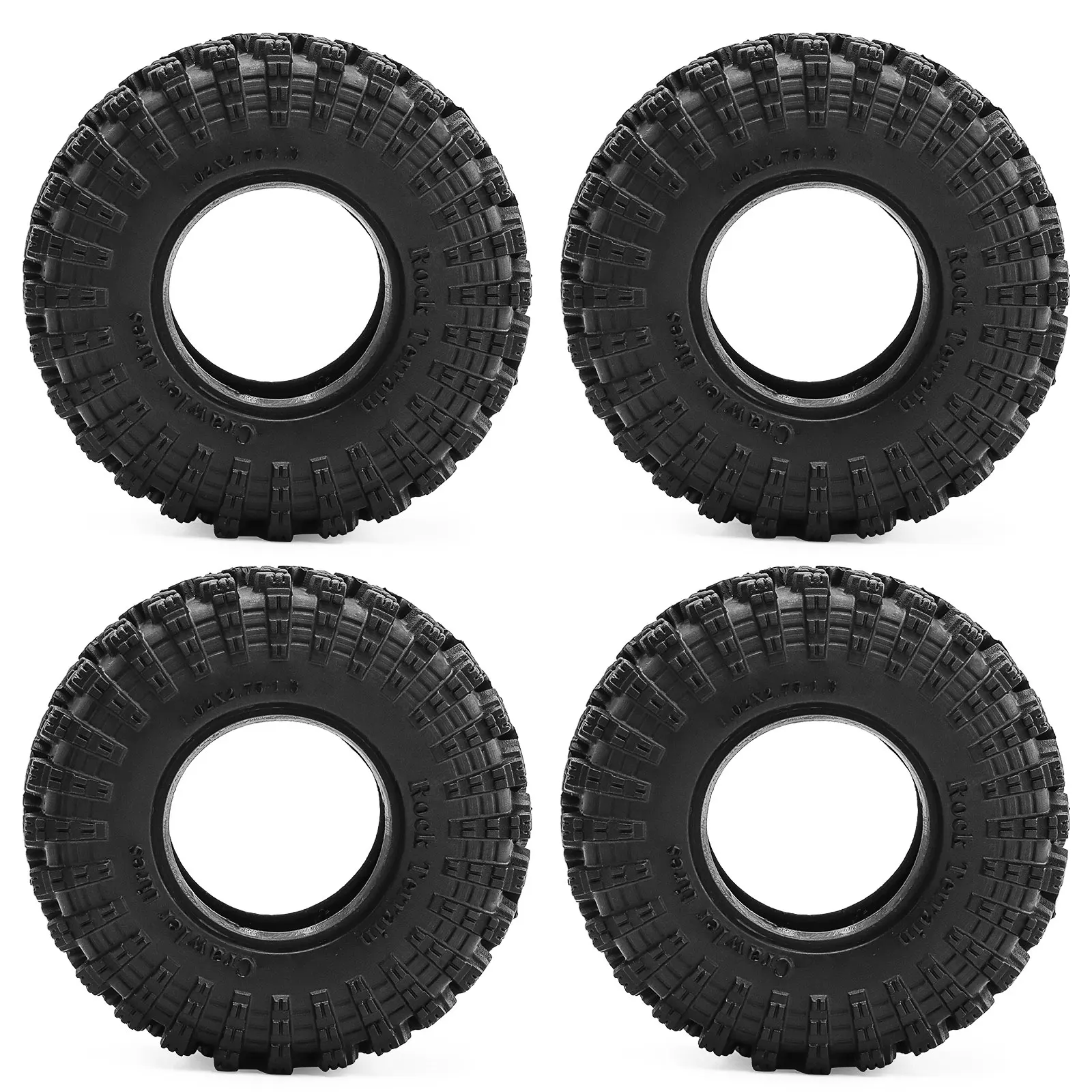 4 個 1.3 インチホイールソフト粘着ゴムタイヤ RC クローラー車軸 SCX24 1/18 Enduro24