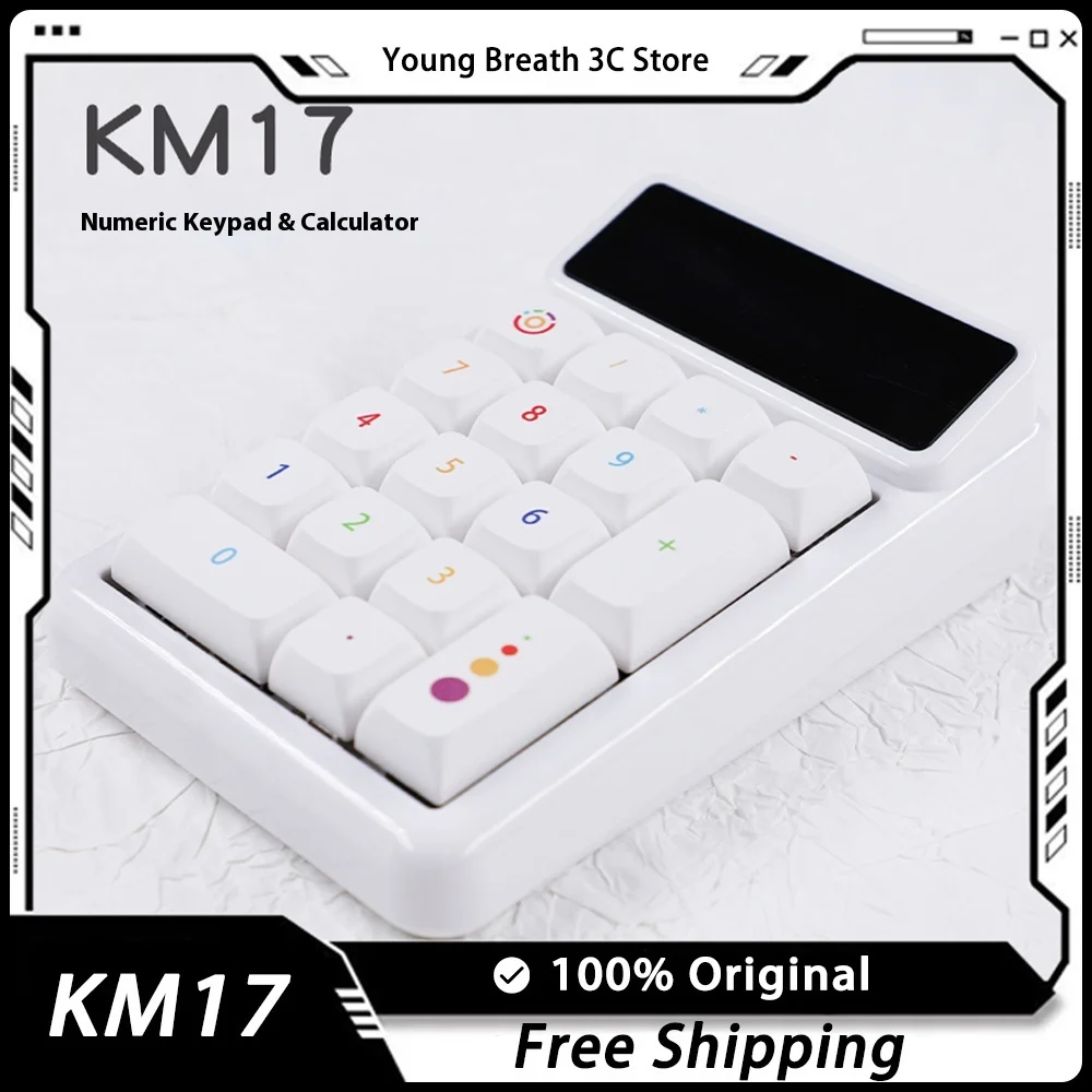 

CMANY KM17 Mini Mechanical Keyboard17 Key Numeric Rgb Hot Swap Portable Cute Wired Charging Customized Office Keyboard Gift