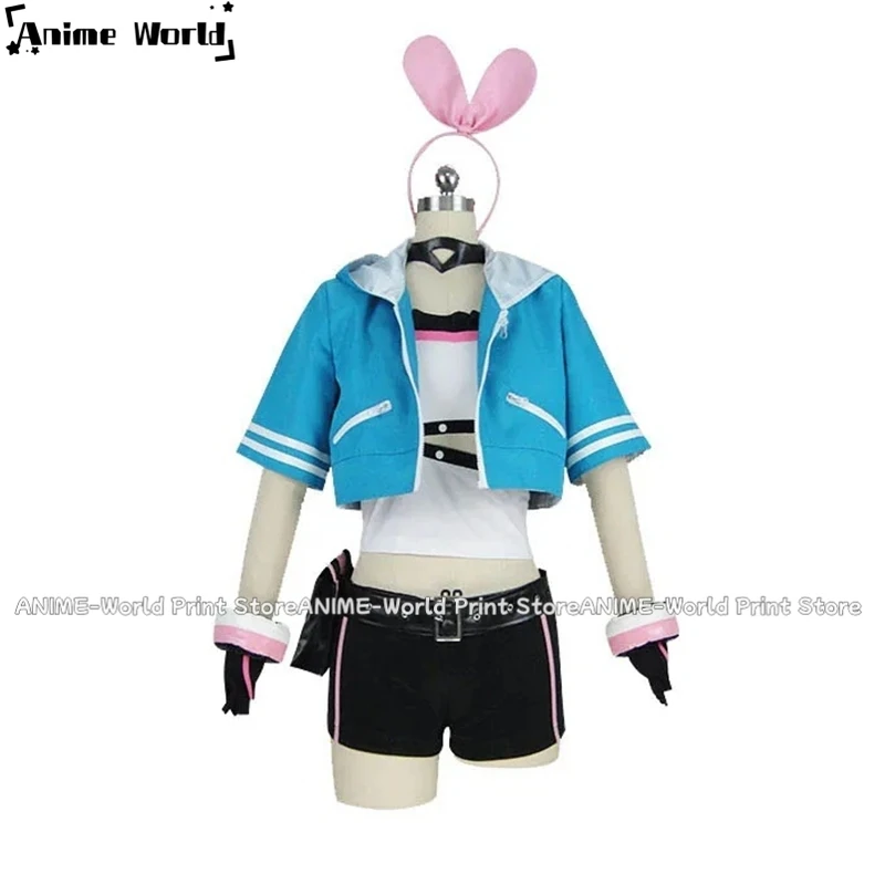 YouTuber Kizuna AI A.I.Channel A.I.Games Blue Cosplay Costume Dress Custom Made For Halloween Christmas Carnival Cute Costume