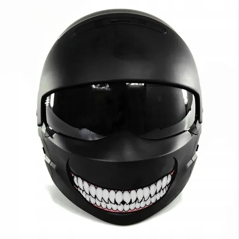 Auto Motorrad Helm Dekoration Aufkleber Dark Evil Smile Aufkleber Wasserdicht Reflektierende Pegatinas